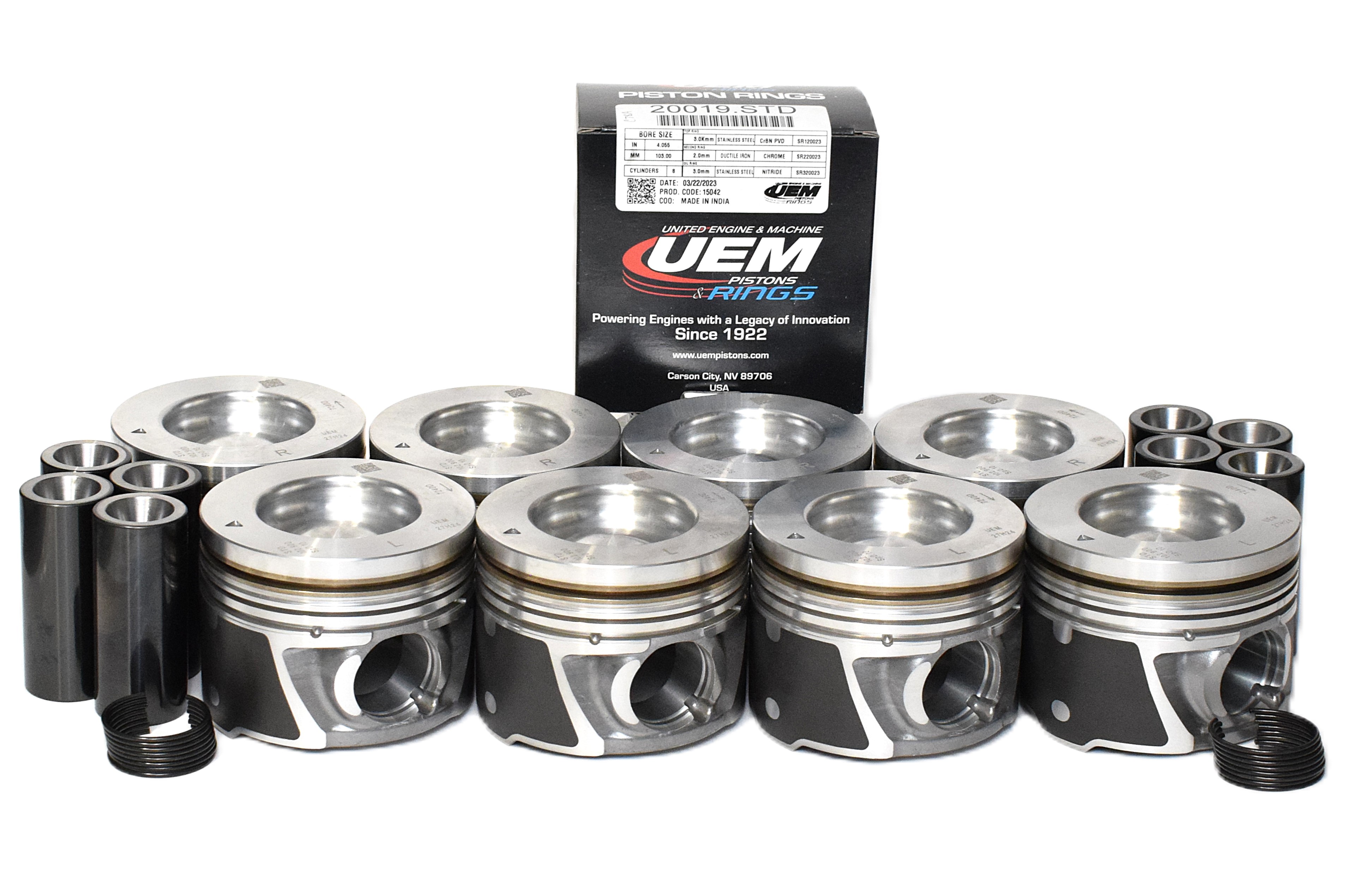Dualoy Diesel Pistons 7250DKP.1.0MM