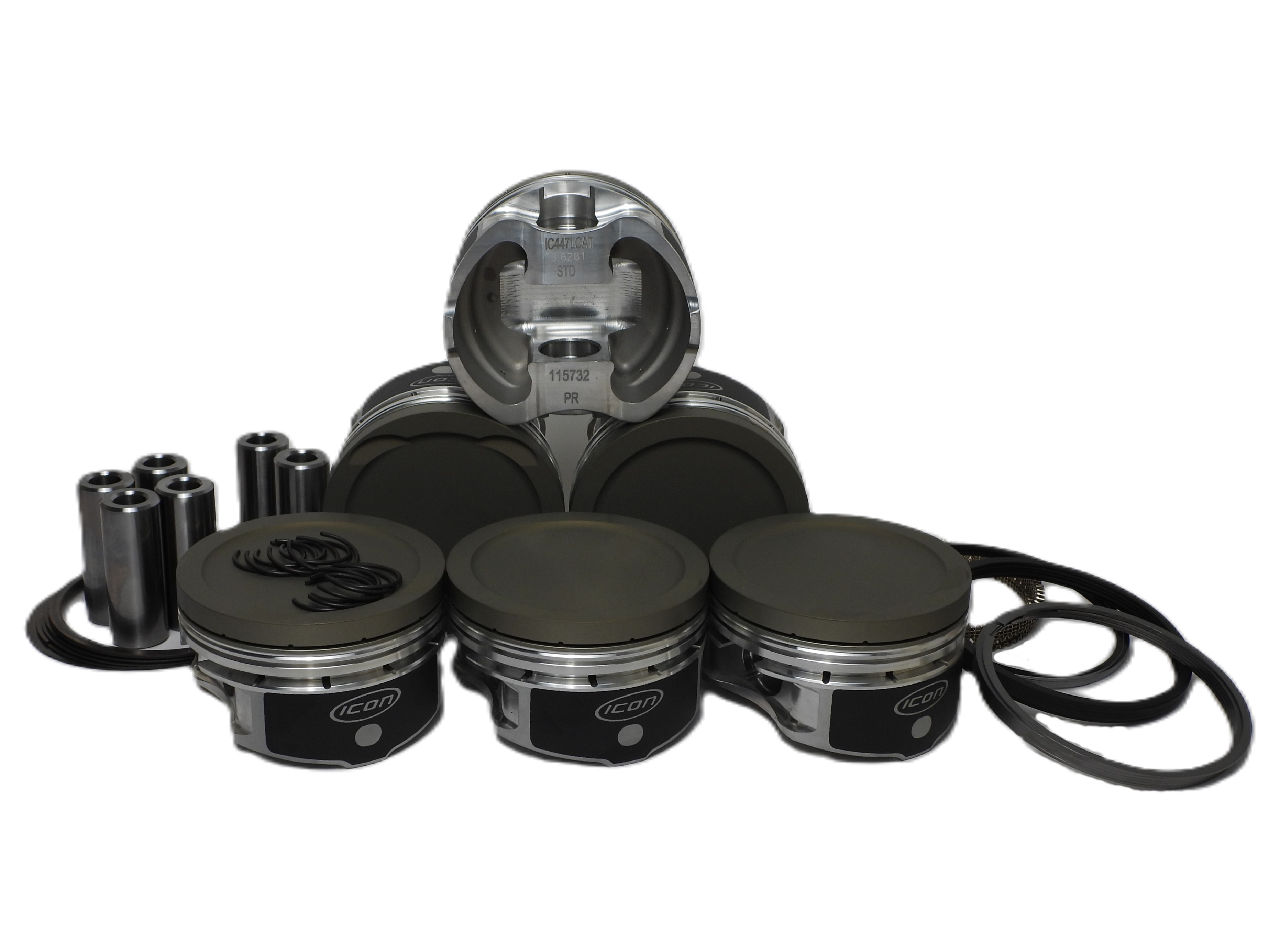 Icon Forged Pistons IC447LCATK.25MM